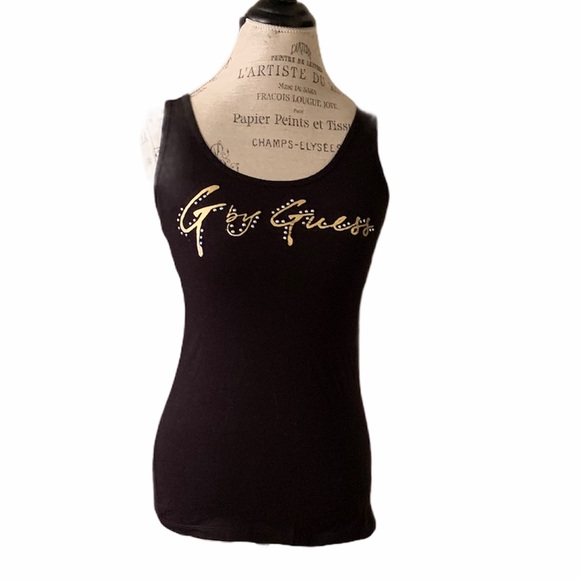 Black Tank Top with Angel Wings - Picture 2 of 3